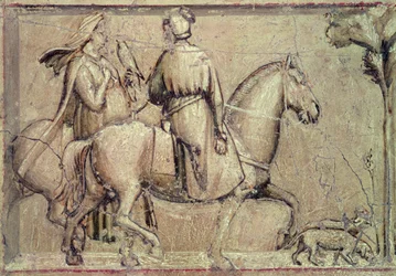 Alegoría de la justicia, antes de la restauración (detalle)
